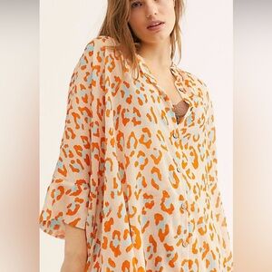 NWT Free People Wake Up Shirt